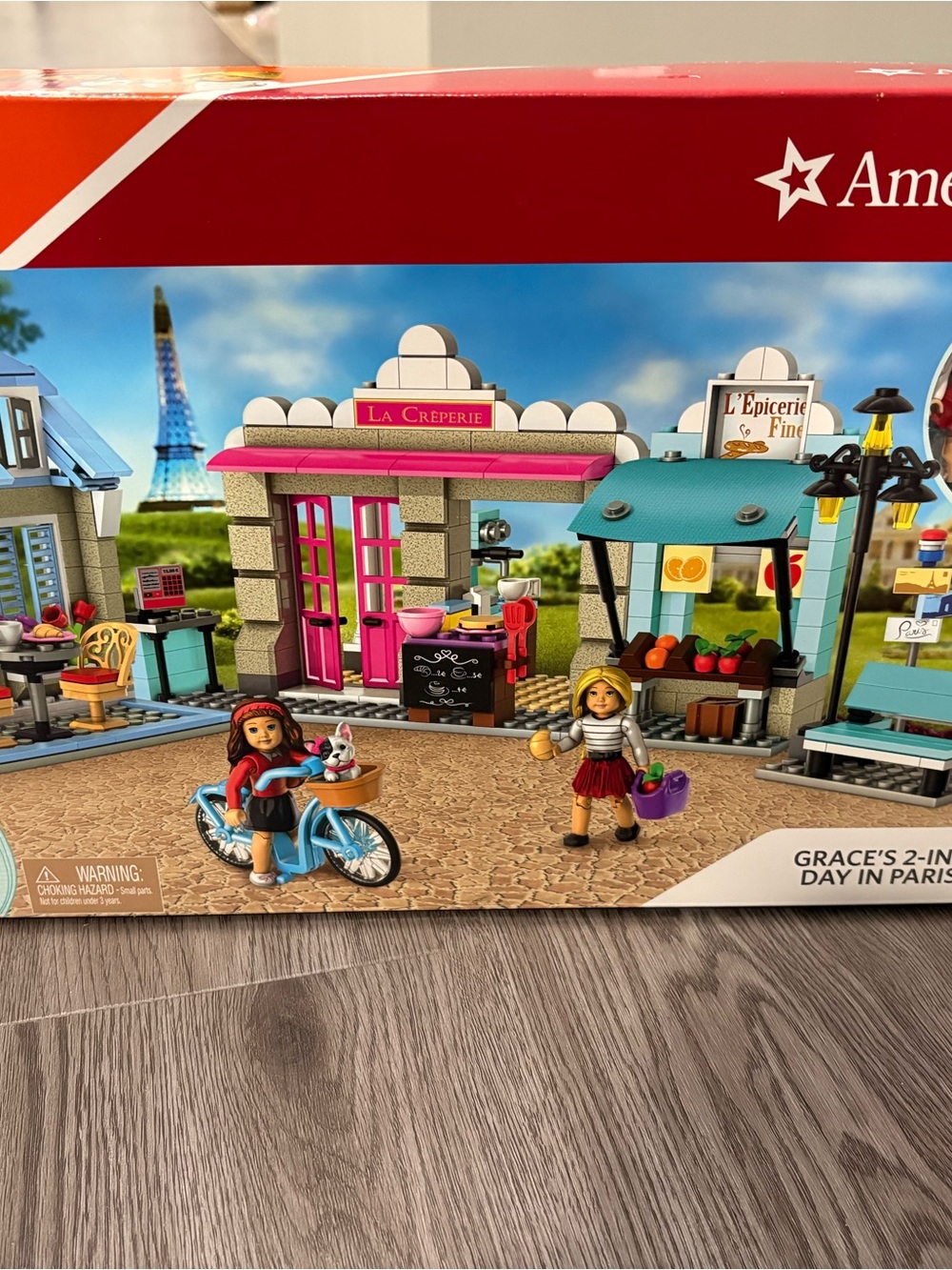 American Girl Paris Market & Café Playset - Pink, Teal, Blue